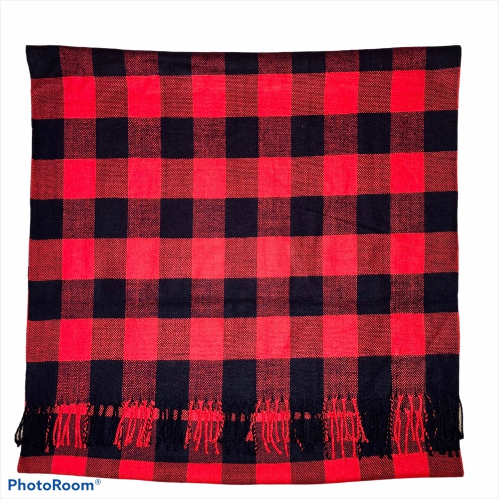 Buffalo Print Scarf with fringe
